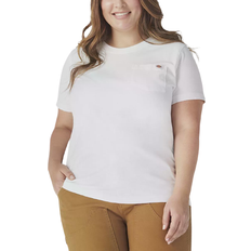 Dickies Women's Heavyweight Short Sleeve T-shirt Plus Size - White