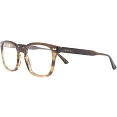 Gucci Brillen & Lesebrillen Gucci GG 0184O 010, including lenses, SQUARE Glasses, UNISEX