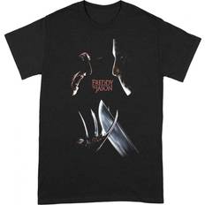 Røde - Unisex T-skjorter & Singleter Nightmare On Elm Street Unisex Adult Freddy Vs Jason T-Shirt (Black/Red)