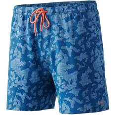 Blue - Men Swimming Trunks Huk Pursuit Volley Short Titanium