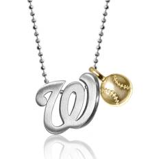 Atlanta Braves Alex Woo Women's Little MLB Sterling Silver Necklace