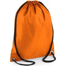 BagBase Budget Water Resistant Sports Gymsac Drawstring Bag (11 Litres) (Pack of 2) (One Size) (Orange)