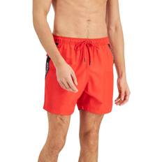 Calvin Klein Red Swimwear Calvin Klein Men's Volley Logo-Tape Swim Trunks