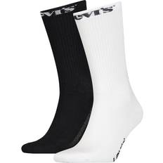Levi's Unisex Sport Happy Face Regular Cut Socks, White/Black