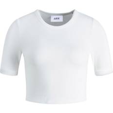Jack & Jones JJXX Jxflorie SS RIB TEE Noos Kvinde T-shirts Ensfarvet hos Magasin Bright