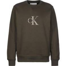 Calvin Klein Jeans Monogram Flock Crew Sweatshirt
