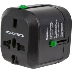 Electrical Accessories Monoprice Plug Adapter,Converts From Universal Black