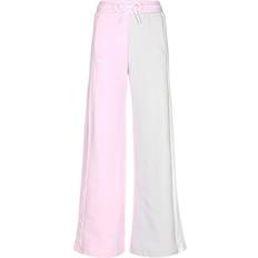Adidas Wide Leg Pants - Pink/Beige/White