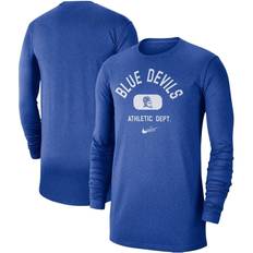 Duke shirt Nike Men's Royal Duke Devils Textured Long Sleeve T-shirt