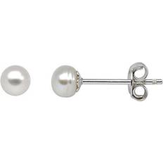 Støvring Design Design Earrings - Silver/Pearl