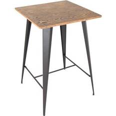 Brown - Footrest Tables Lumisource Oregon Bar Table 27x27"