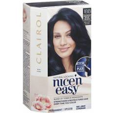 Blue Permanent Hair Dyes Clairol Nicen Easy Permanent Hair Dye 1BB Deepest Blue Black Hair Color