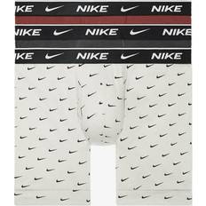 Nike Red Men's Underwear Nike Men's Stretch Boxer Briefs (3-Pack) Cotton Swoosh