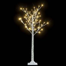 Plast Juletrær vidaXL LED 120 cm pil varmvitt ljus inomhus/utomhus Juletre