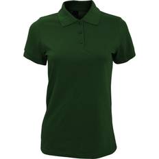 Sols Women's Prime Pique Polo Shirt - Bottle Green