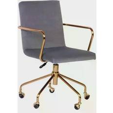 Black and gold office chair Acessentials Logan Rolling Office Chair 36"