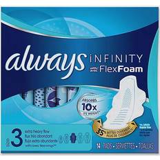 Always Infinity FlexFoam Size 3 Extra Heavy Flow 14-pack