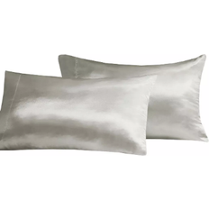 Polyester Pillow Cases Madison Park Essentials Satin Pillow Case Gray (76.2x50.8)