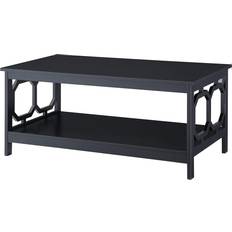 Black Coffee Tables Convenience Concepts Omega Coffee Table 17.8x21.8"