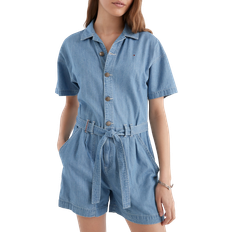 Tommy Hilfiger Women Jumpsuits & Overalls Tommy Hilfiger Belted Chambray Romper - Light Benson