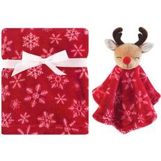 Hudson Plush Blanket and Security Blanket 2-pack Reindeer