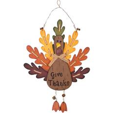 Wall Decor on sale GlitzHome Burlap/Wooden Turkey Wall Decor