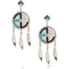 Montana Silversmiths American Legends Dream Earrings - Silver/Rose Gold/Multicolour