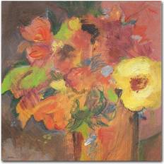 Posters on sale Trademark Fine Art Sheila Golden 'Floral Expressions' Canvas Art,14x14 Poster