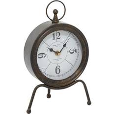 Deco 79 Brown Metal Contemporary Clock, 31x10x2"