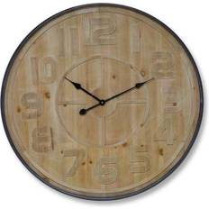 Black Clocks Melrose Brown MDF Iron Wall