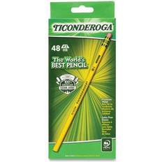 Dixon Ticonderoga Pencils, Hb #2) Black Lead, Yellow Barrel, 48/pack DIXX13922X Black