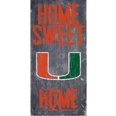Fan Creations Miami Hurricanes Home Sweet Home Wood Sign Board