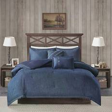 Textiles Woolrich Perry Denim Bedspread Blue (264.16x238.76)