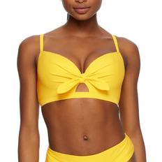 Pour Moi Sunshine Padded Underwired Tie Top - Yellow