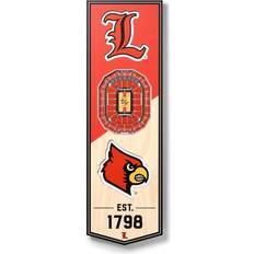 YouTheFan Louisville Cardinals Stadium View 3D Banner