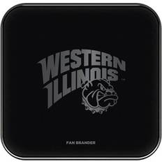 Fan Brander Western Illinois Leathernecks Fast Charging Glass Wireless Charge Pad