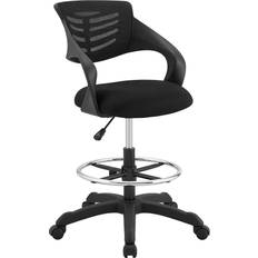 Adjustable Seat Furniture modway Thrive Mesh Drafting Office Chair 43"
