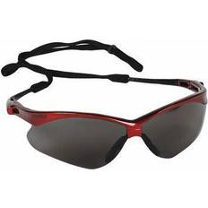 Red Glasses KLEENGUARD 22611 Safety Glasses, Wraparound Smoke Polycarbonate Lens