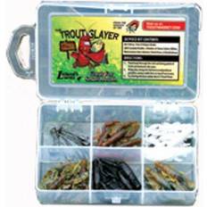 Trout Magnet Trout Slayer 28 Piece Fishing Kit, Includes 20 Crawdad Bodies  and 8 Size 6 Long Shank Hooks, Great for Small Streams and Lakes, Catches