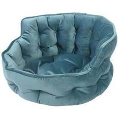 Cats - Dog Beds, Dog Blankets & Cooling Mats Pets Precious Tails Ultra Plush Mini Tufted Velvet Round Cuddler Pet Bed