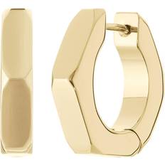 Jewelry Lynx Hexagon Hoop Earring - Gold