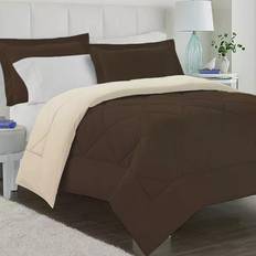 Cathay Home Ultra Plush Bedspread Brown, Beige (259.08x218.44)