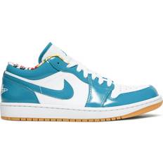 Shoes Nike Jordan Air 1 Low Barcelona M - Cyber Teal/Cyber Teal/White