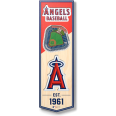 YouTheFan Los Angeles Angels 6'' x 19'' 3D StadiumView Banner