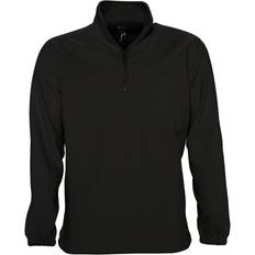 Sols Ness Zip Neck Anti-Pill Fleece Top Unisex - Black