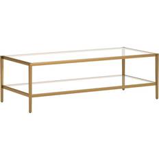 Hudson & Canal Hera Antique Brass Coffee Table 24x54"