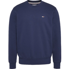 L - Rot Pullover Tommy Hilfiger Flag Patch Fleece Sweatshirt - Twilight Navy