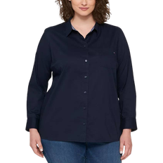 Tommy Hilfiger Roll-Tab Shirt Plus Size - Navy