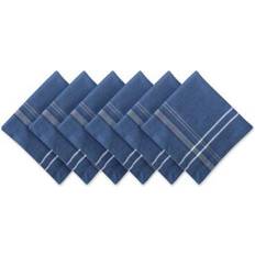 Zingz & Thingz French Striped Cloth Napkin Blue (50.8x50.8)