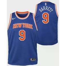 Framed R.J. Barrett New York Knicks Autographed Nike Royal Blue Swingman  Jersey